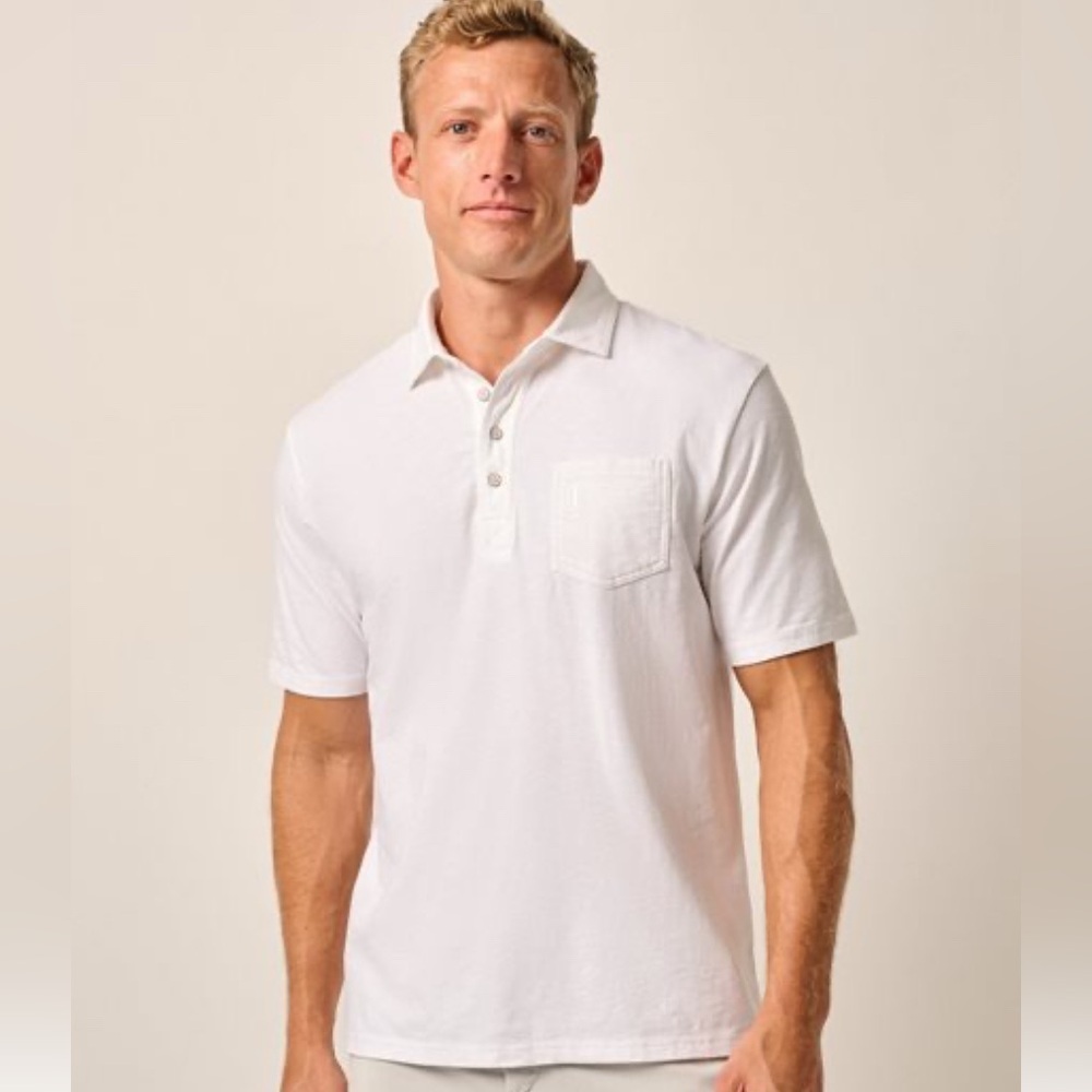 johnnie-O White Polo Shirt